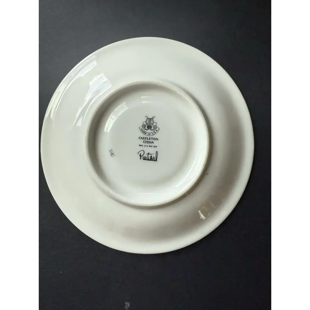 Wild Game Birds By Castleton China Cup And Saucer Set Pintail Duck Made In USA